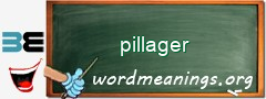 WordMeaning blackboard for pillager